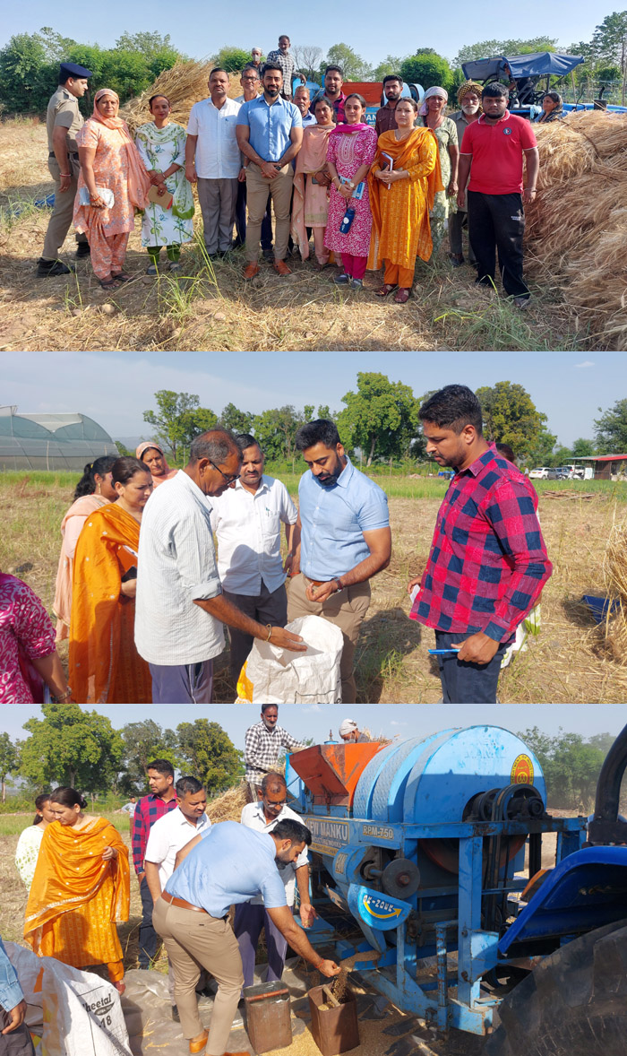 DC Jatin Lal reached the fields to fulfill the promise made to a farmer.